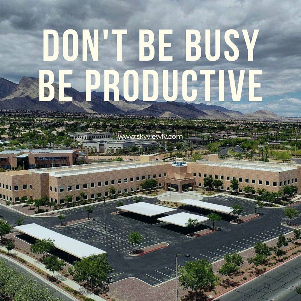 Dont Be Busy- Be Productive sign-Done Services