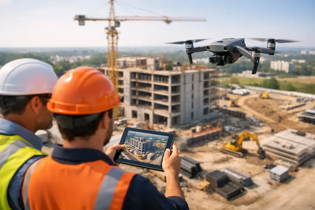 Construction Site Drone Progress Photos That Work