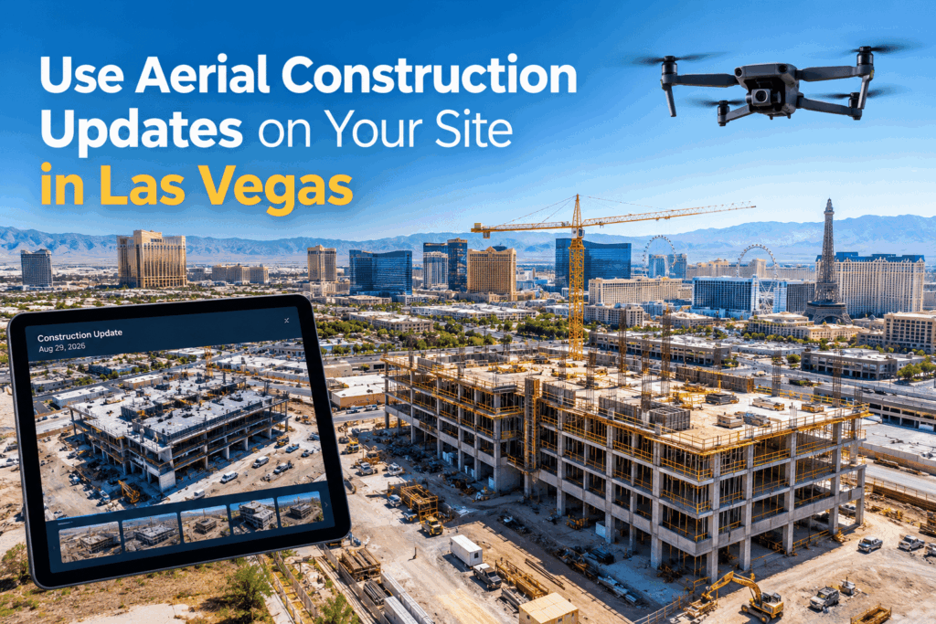 Use Aerial Construction Updates on Your Site in Las Vegas